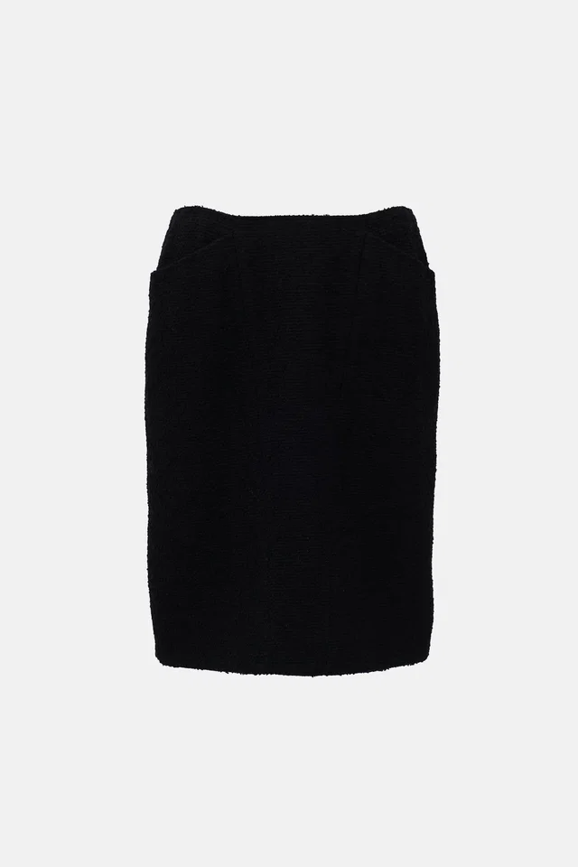 Chanel 1997 Boucle Skirt in Nylon from VSP Consignment