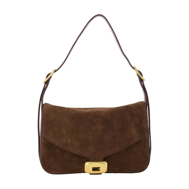 Balenciaga Clicca M Shoulder Bag — Brown Calfskin in Brown Calfskin from HEWI