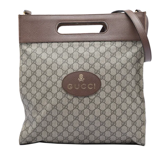 Gucci GG Supreme Neo Vintage Soft Tote Satchel in Beige Coated canvas from Designer Revival, photo 1 of 1
