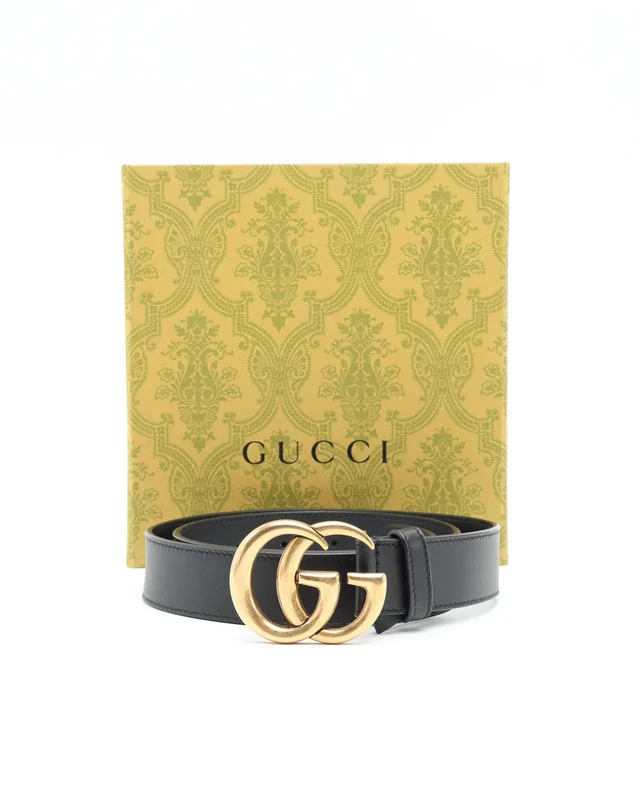 Gucci GG Marmont Belt, Size 85 in Denim from A Retro Tale, photo 2 of 7
