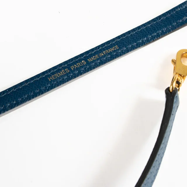 Hermès Kelly Mini II Deep Blue Madame GHW in Blue Leather from Labellov, photo 12 of 17