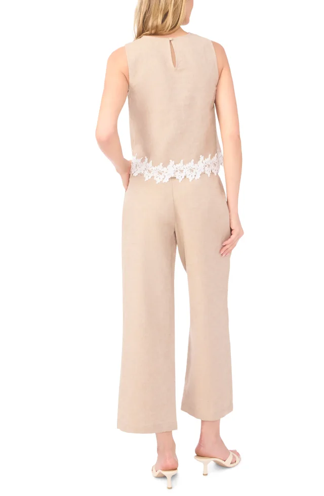 CeCe Bow Tie Waist Ankle Wide Leg Pants, photo 5 of 5 from Nordstrom Rack