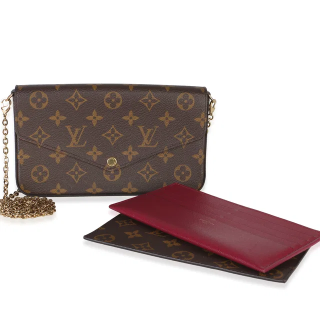 Louis Vuitton Fuchsia Monogram Canvas Felicie Pochette in Pink Coated canvas from myGemma