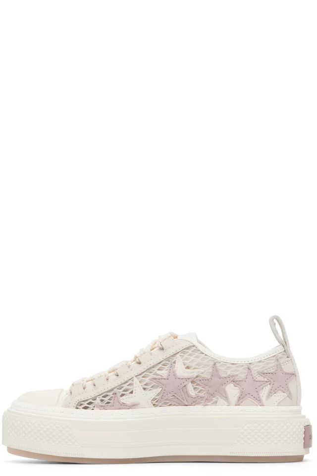 AMIRI Off-White Mesh Stars Court Low Sneakers, photo 3 of 5 from SSENSE