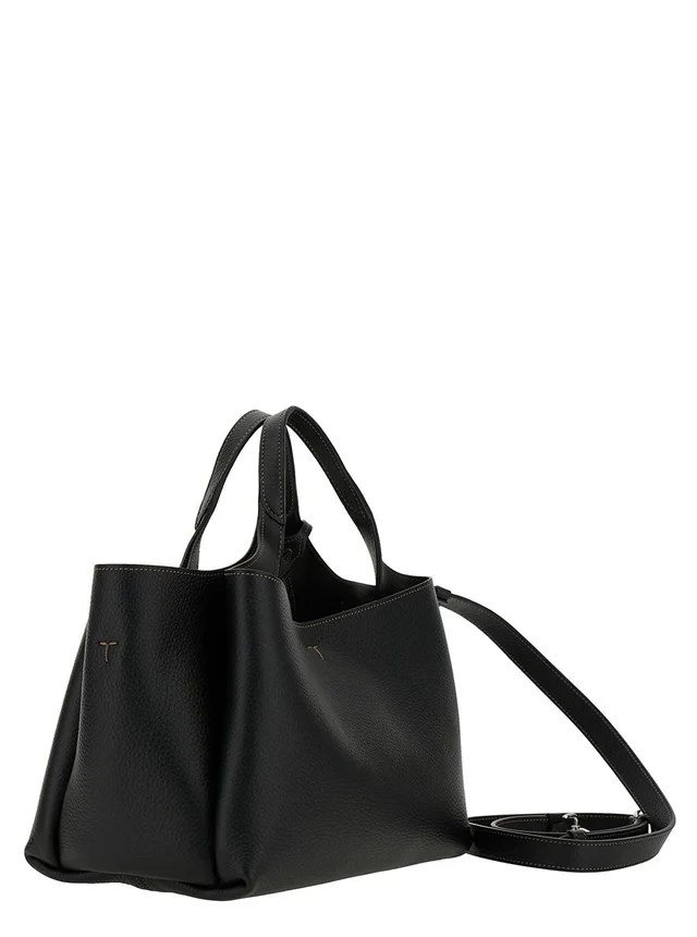 Tod's T Timeless Shoulder Bag — Black Calf Leather in Black Calfskin from HEWI, photo 2 of 2