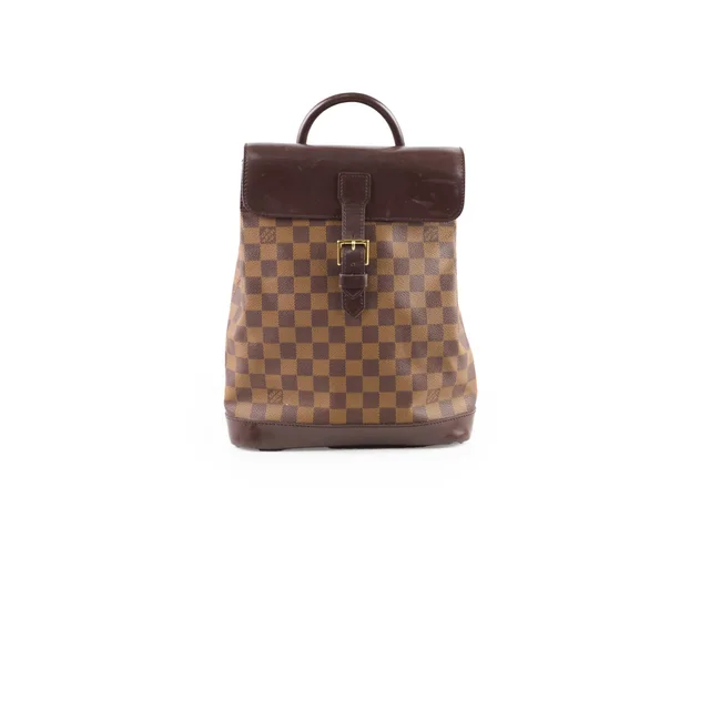 Louis Vuitton Damier Ebene Soho Backpack in Brown Canvas from The Purse Affair