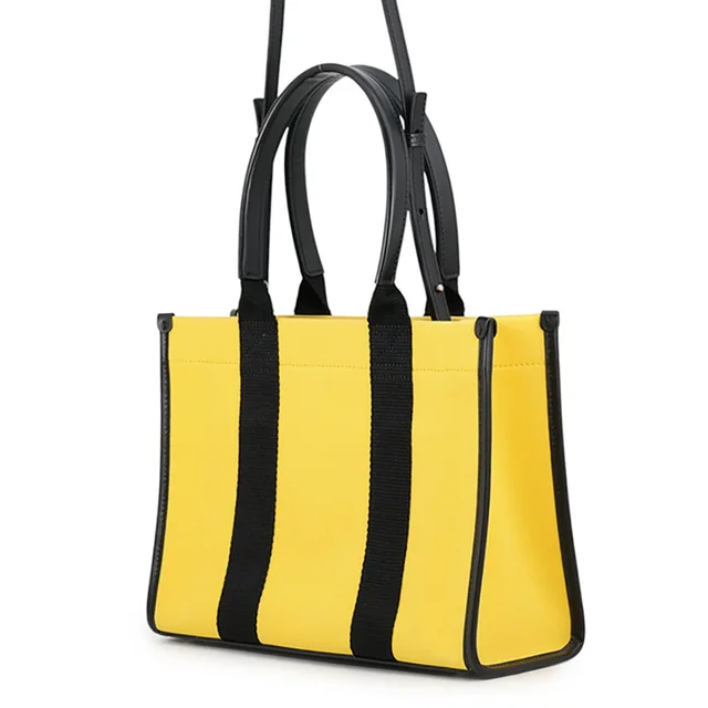 Balenciaga HardWear Small 2WAY Tote Bag Yellow/Black671402 Canvas Leather in Yellow Canvas from GALLERY RARE, photo 2 of 4