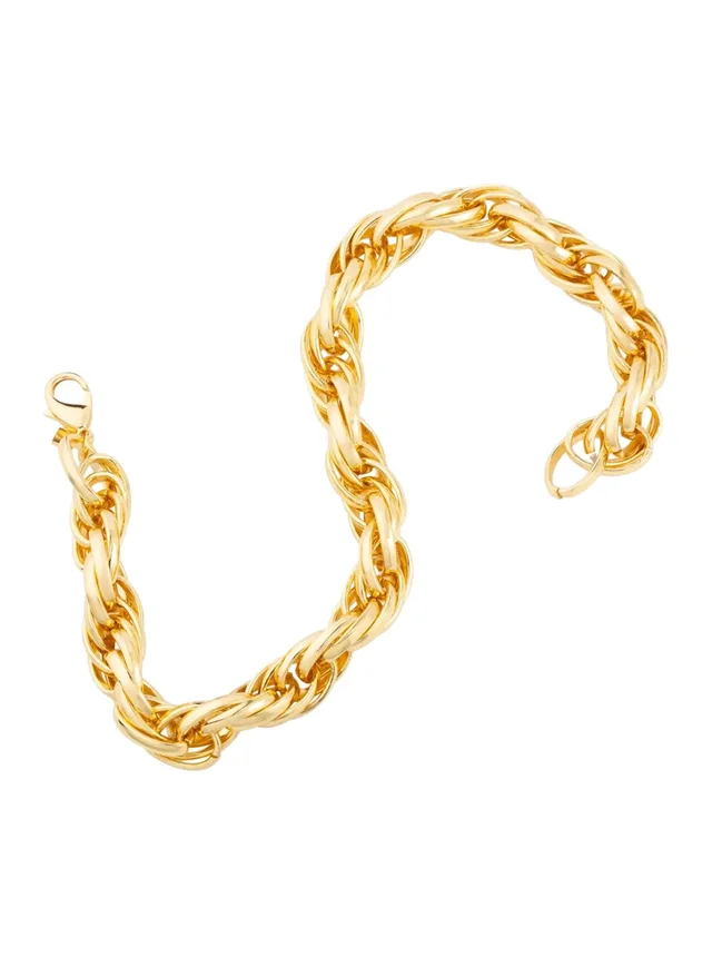 FEDERICA TOSI 'Lace Rose' Gold color Necklace with Chain Design and Claw Clasp Closure in Metal for Women, photo 2 of 6 from Gaudenzi Boutique