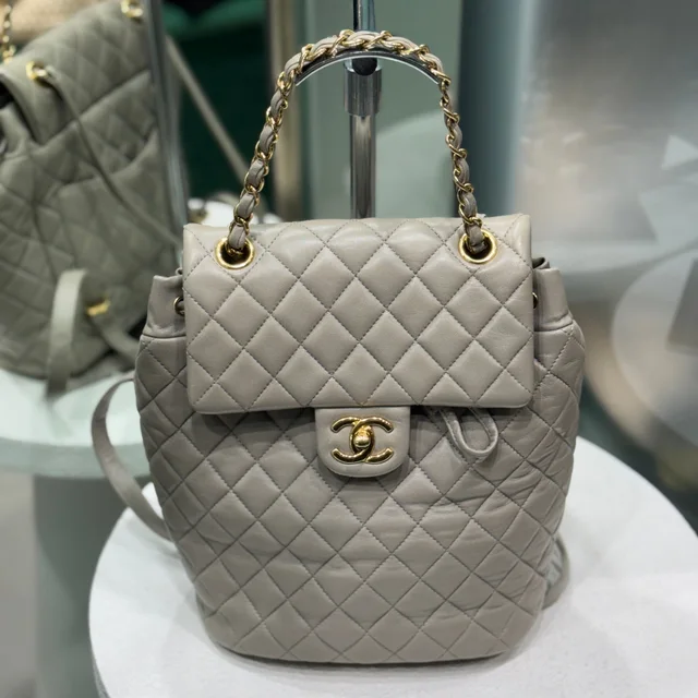 Chanel Urban Spirit Backpack - Grey in Grey from Revivre Luxury Consignment