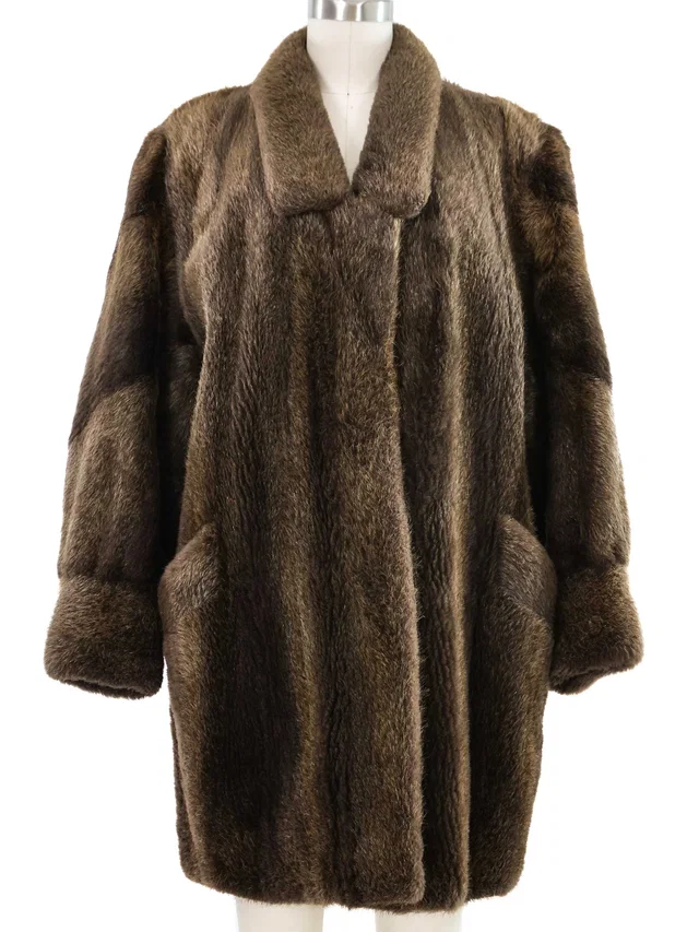 Saint Laurent Fur Jacket from Arcade Vintage