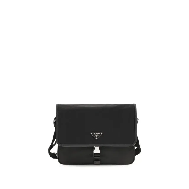 Prada Recycled Polyamide Shoulder Bag — Black in Black, image 1 of 1 from italist