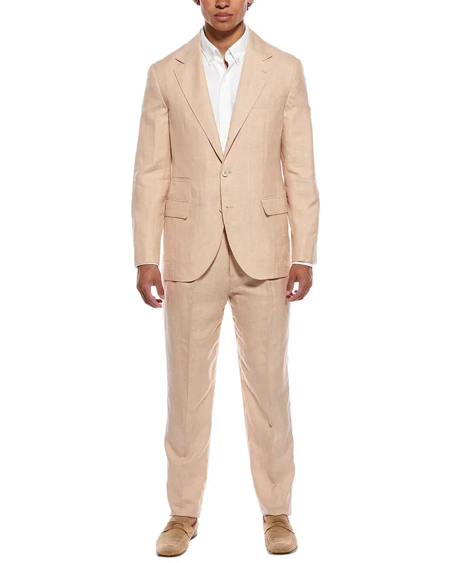 Brunello Cucinelli 2pc Wool, Linen, & Silk-Blend Suit, image 1 of 1 from Rue La La