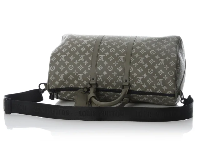 Louis Vuitton Monogram Shadow Keepall Bandoulière 50 in Calfskin from Ann's Fabulous Finds, photo 7 of 9