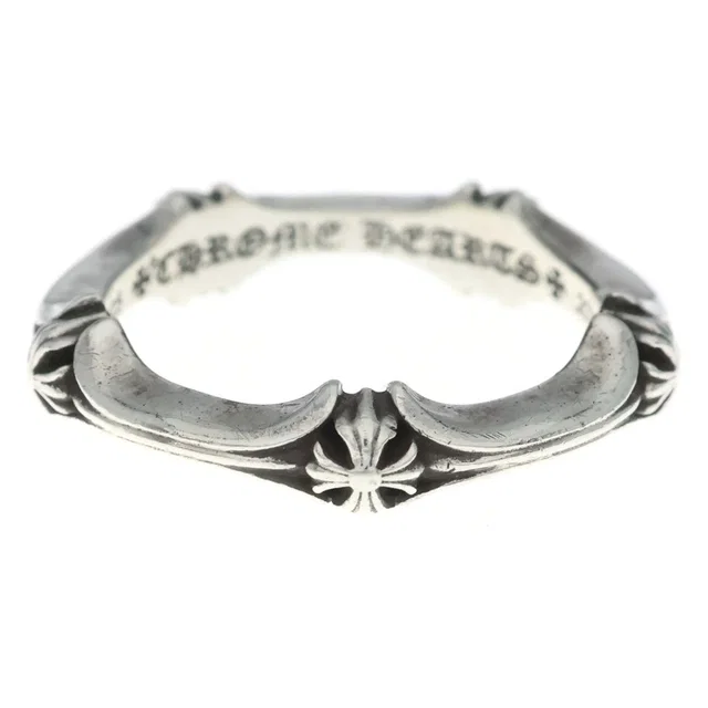 Chrome Hearts Plus and Bone Ring Silver in Silver from The Reluxe