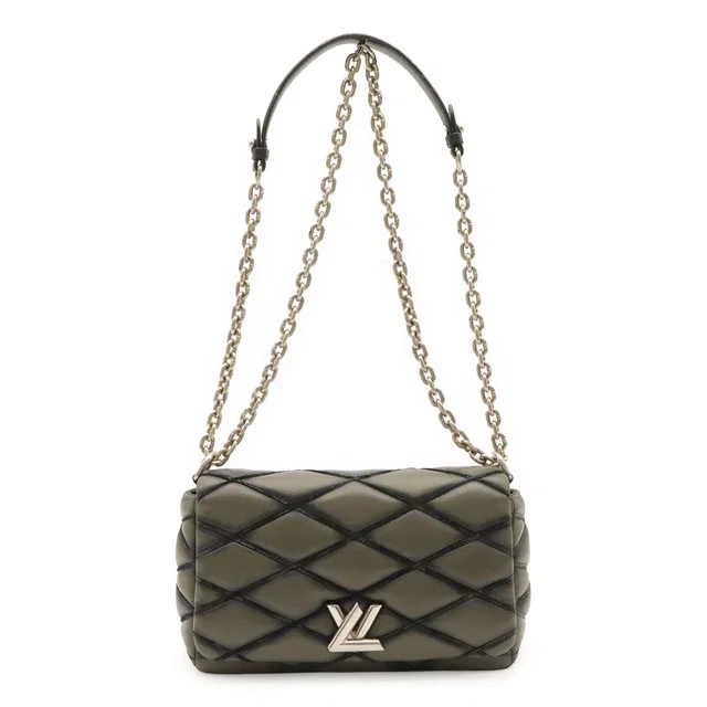 Louis Vuitton Maltage Chain Shoulder Bag Matelasse Pattern Leather Anthracite in Leather from The Reluxe