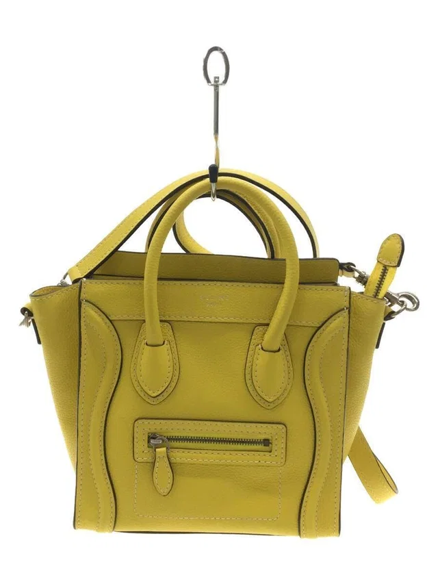 Celine Luggage Bag Drummed Leather Winged Silhouette Yellow in yellow Leather from Poshmark