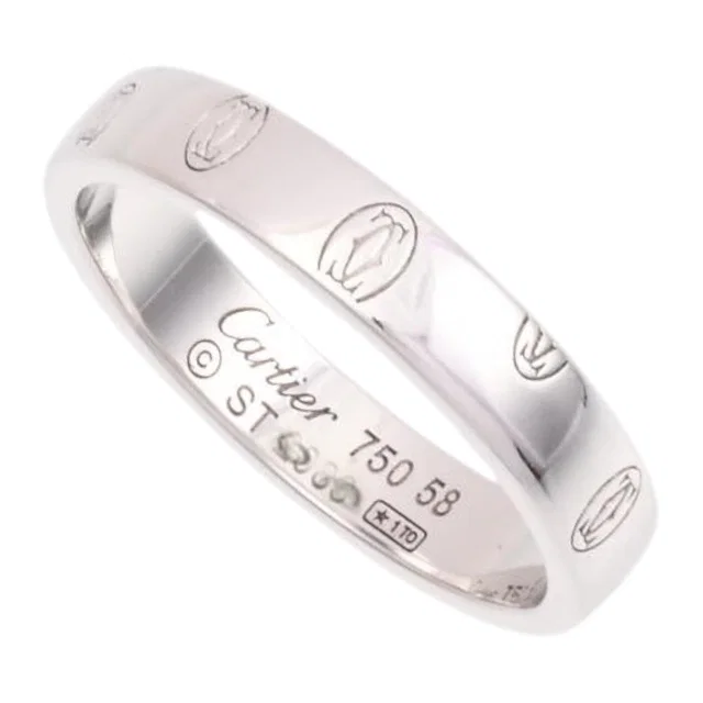 Cartier 18K Happy Birthday #58 White Gold in White from VINTAGE QOO TOKYO
