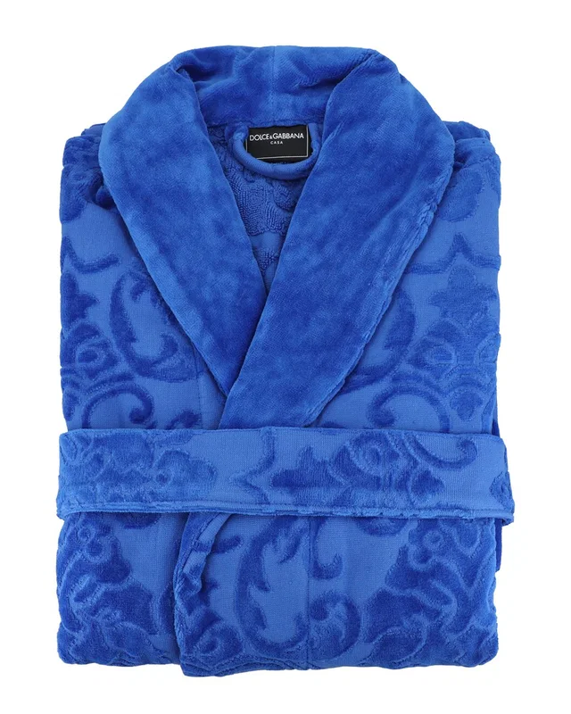 Dolce & Gabbana Terry Cotton Jacquard Bath Robe, image 1 of 1 from Rue La La