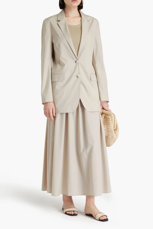 Rag & Bone Odessa Cotton-Poplin Blazer in Beige, photo 2 of 4 from THE OUTNET
