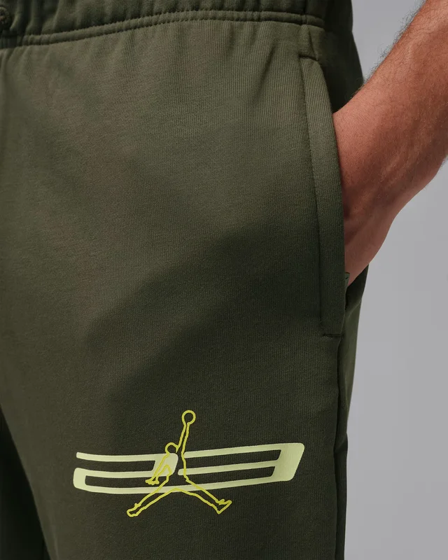 Jordan Sport Crossover in Cargo Khaki/Luminous Green/Dynamic Yellow, photo 3 of 5 from Nike