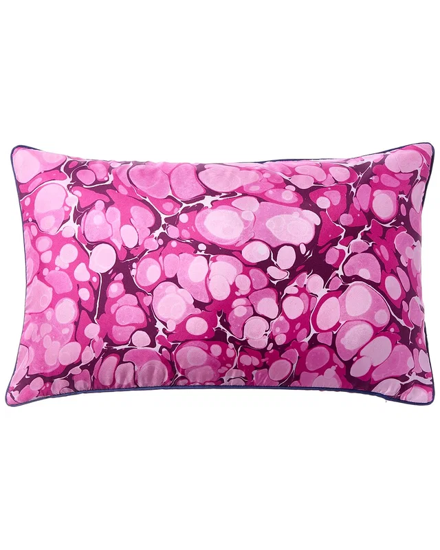 Jonathan Adler US Kit Marbleized Silk Pillow, image 1 of 1 from Gilt