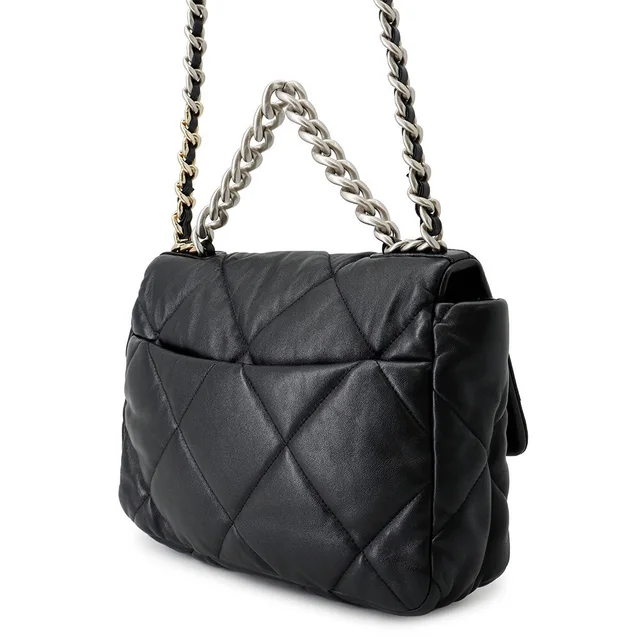 CHANEL 19 Dixneuf Matelasse Shoulder BlackAS1160 Lambskin Size Large in Lambskin from GALLERY RARE, photo 2 of 2