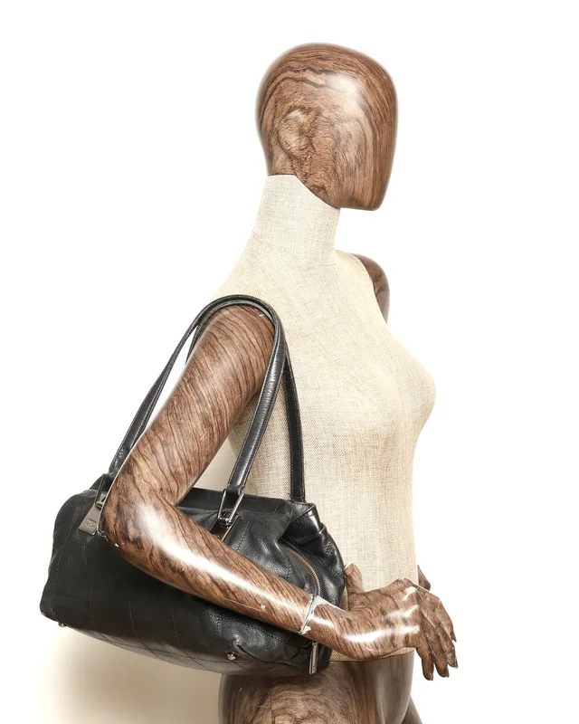 Chanel CC Choco Bar Tote Bag in Leather from A Retro Tale, photo 10 of 10