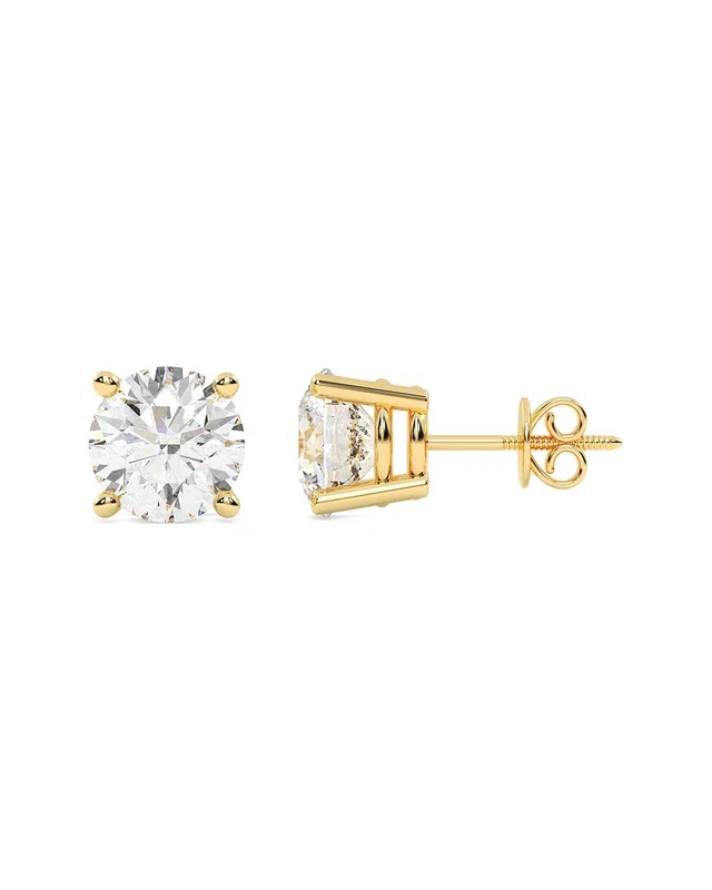 Lab Grown Diamonds 14K 4.00 ct. tw. Lab-Grown Diamond Earrings, image 1 of 1 from Gilt