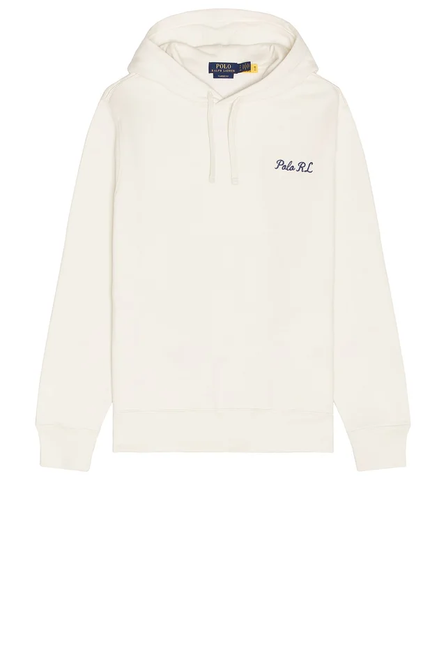 Polo Ralph Lauren Fleece Polo Script Heritage Bear Hoodie in Nevis, photo 4 of 5 from REVOLVE (Canada)