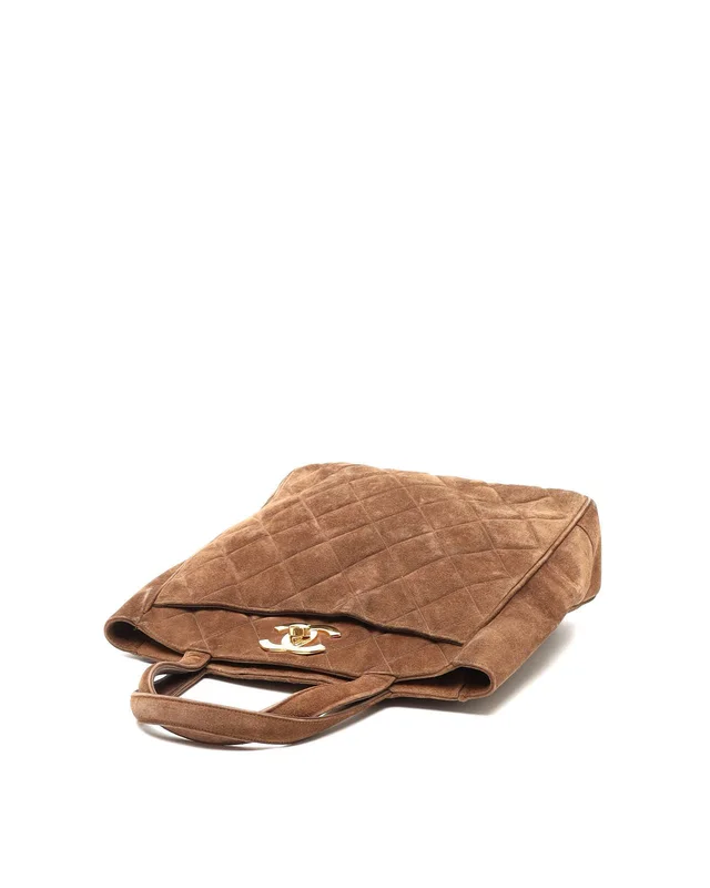 Chanel CC Suede Tote Bag in Suede from A Retro Tale, photo 5 of 12
