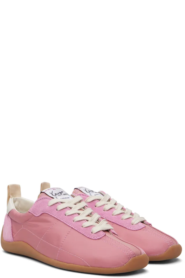Pink Kenzo Paris 'KENZO Striker' Low Top Sneakers, photo 4 of 5 from SSENSE