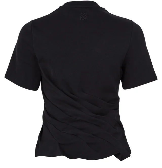 LOEWE Twisted t-shirt in Black Cotton, polyamide, photo 3 of 6 from 24S (Canada)
