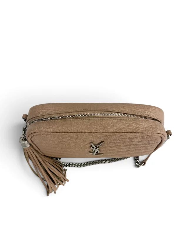 Saint Laurent Beige Lou Camera Bag in Beige Calfskin from Season 2 Consign, photo 5 of 10