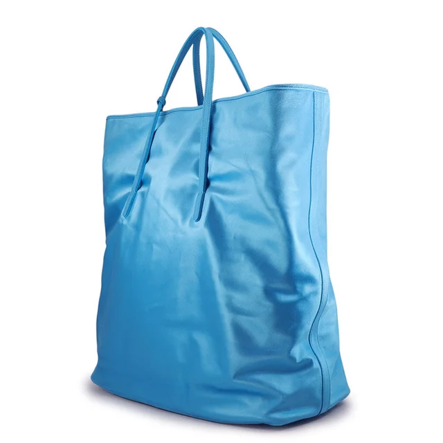 Balenciaga LEOPOLDA Tote Bag Blue789817 Satin Leather Size XL in Satin from GALLERY RARE, photo 2 of 3