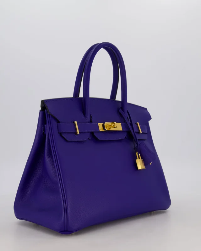 Hermès Birkin 30 Retourne Bag in Blue Epsom leather from Sellier, photo 2 of 2