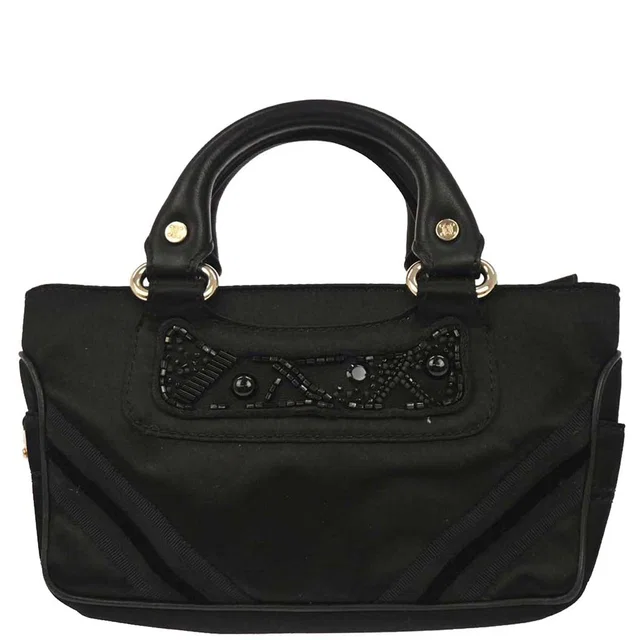 Celine Black Satin Boogie Bag Handbag in Black Satin from AMORE Vintage Tokyo
