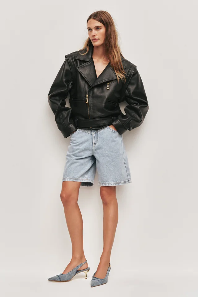 AJE Ashton Leather Jacket in Black from Aje, photo 1 of 1