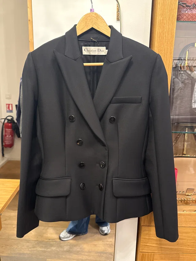 Dior Double breasted bar jacket in Wool from Luxury Promise