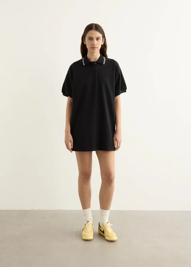 Alexander Wang Relaxed Mini Polo Dress in Black from Incu, photo 1 of 1