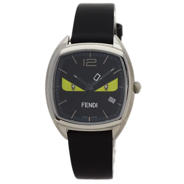 Fendi Bugsmon Star Watch SS Leather in Leather from The Reluxe
