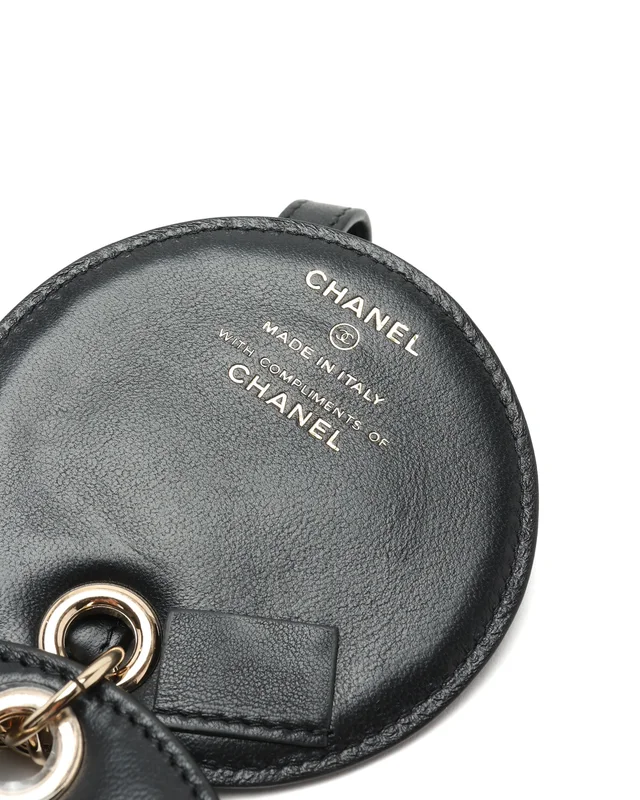 Chanel Coco Mark Quilted Luggage Tag in Leather from A Retro Tale, photo 3 of 4