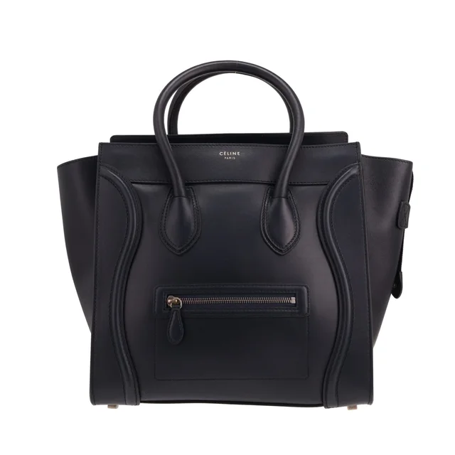 Celine Luggage handbag in Bleu Marine leather in Navy Leather from Collector Square, photo 2 of 4