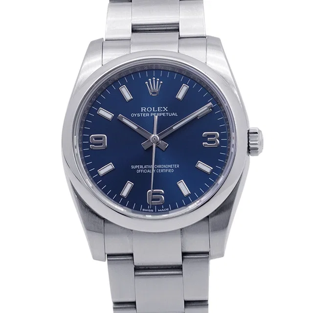 Rolex Oyster Perpetual W34mm Stainless Steel Blue Dial114200 in Blue from GALLERY RARE