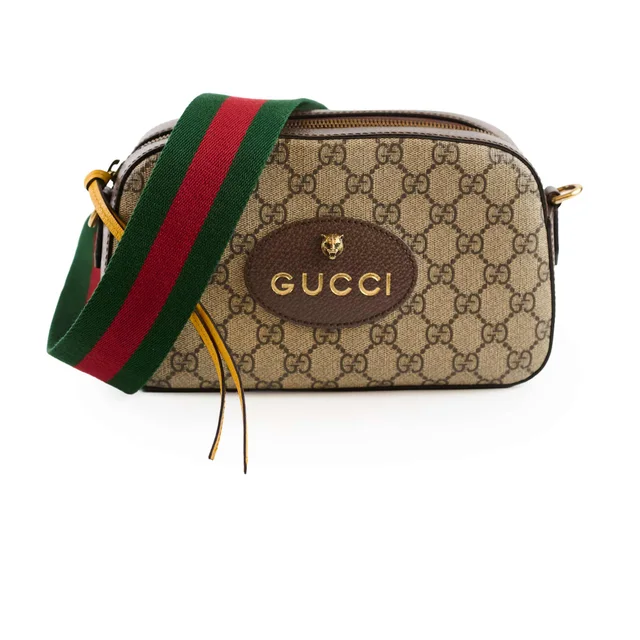 Gucci GG Supreme Neo Camera Bag Brown in Brown Canvas from The Purse Affair