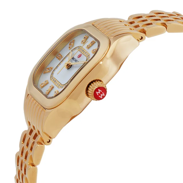 Michele Meggie Quartz Diamond White Mother of Pearl Dial Ladies Watch MWW33B000010, photo 2 of 3 from Jomashop
