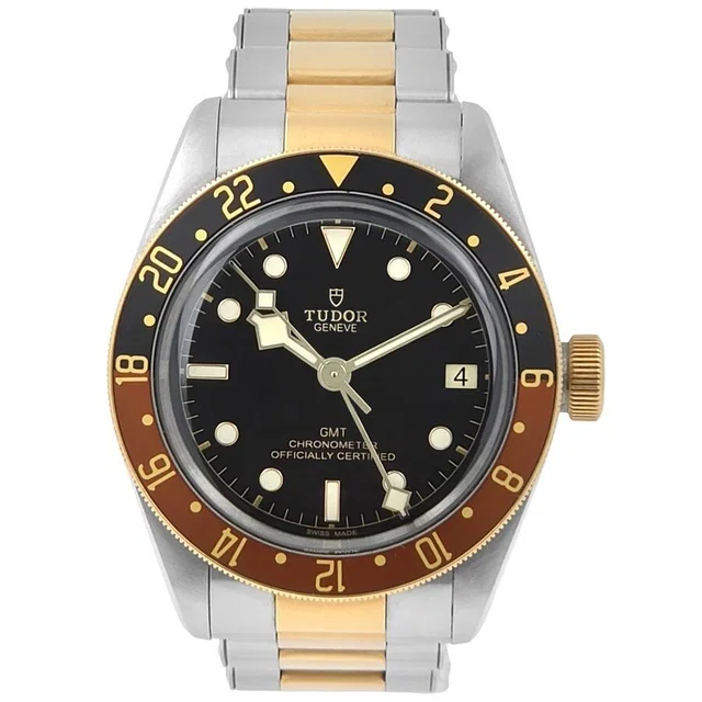 Tudor Black Bay GMT Automatic Chronometer Black Dial Mens Watch 79833MN in yellow|silver|gold|gray|black from Jomashop.com