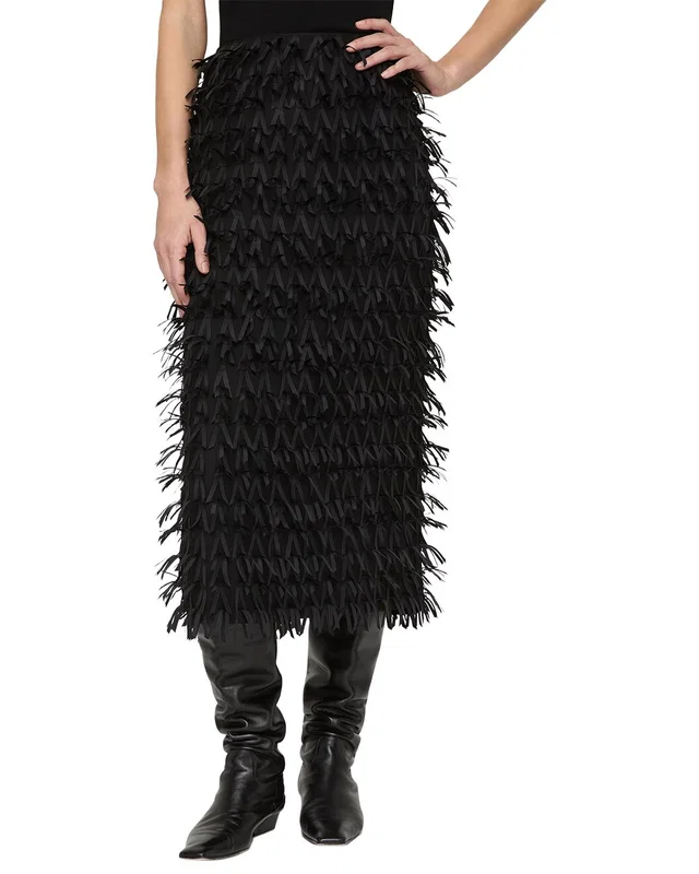 Lafayette 148 New York Ribbon Embellished Straight Skirt, image 1 of 1 from Rue La La