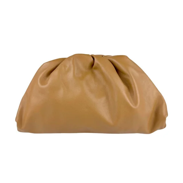 Bottega Veneta The Pouch Clutch Bag Camel Tan Leather in brown|neutral Leather from Poshmark, photo 1 of 1