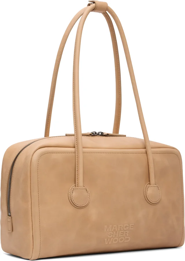 MARGESHERWOOD Beige Soft Boston Bag, photo 2 of 4 from SSENSE