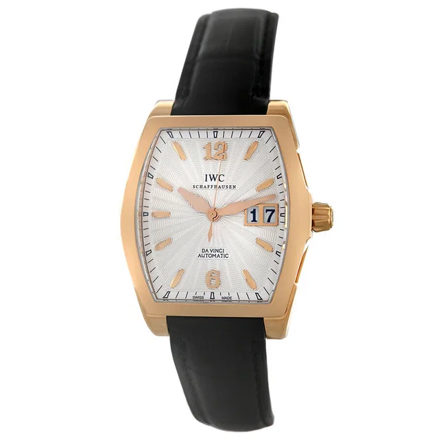 IWC Da Vinci Silver Dial Mens Watch IW452311 in pink|silver|gold|gray|black Leather from Jomashop.com